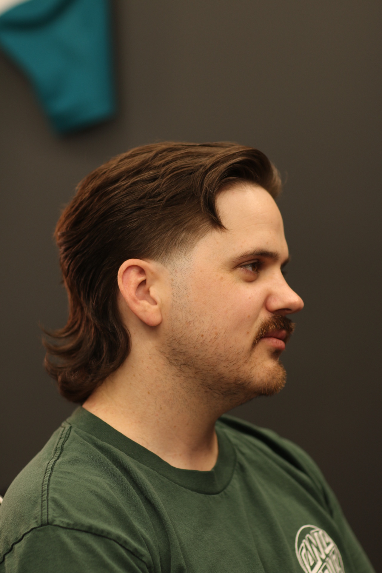 Textured mullet with skin fade